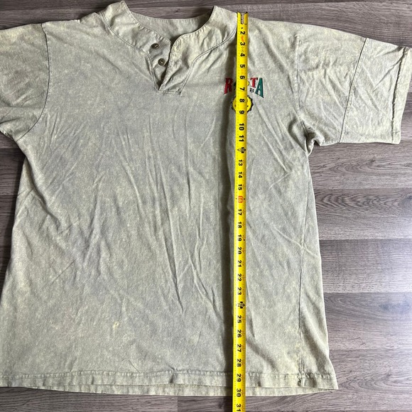 VTG Rasta Just Do Me Henley Shirt XL Speed Limit 88 Weed Reggae USA Made - Picture 11 of 11